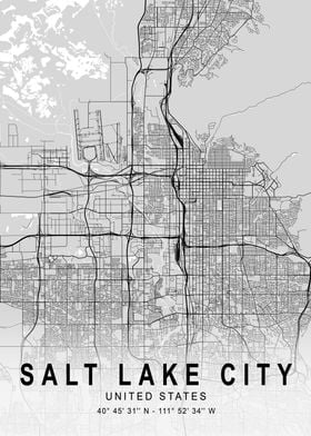 Salt Lake City Light Map