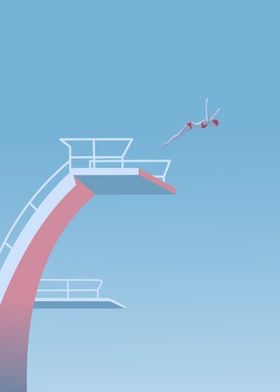 Diving Platform Illustrati