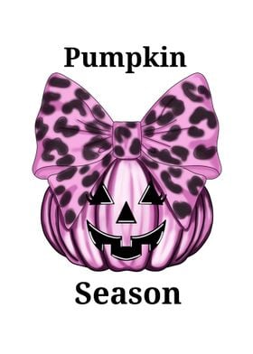 Pink Pumpkin with Bow