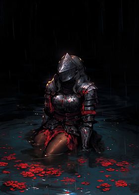 Fallen Knightness in Rain