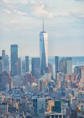 NYC Skyline with One World Trade Center