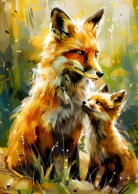 Fox Family Portrait