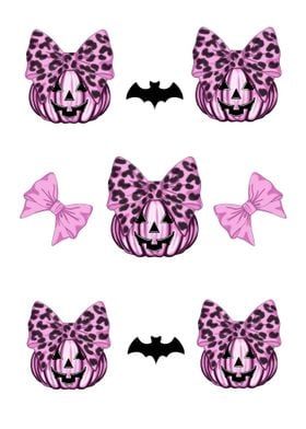 Pink Pumpkin Halloween Pattern