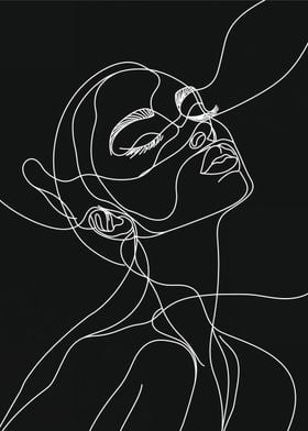 Line Art Woman Portrait