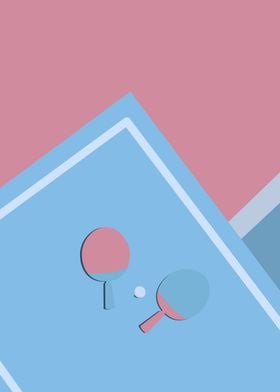 Ping Pong Minimalist Art