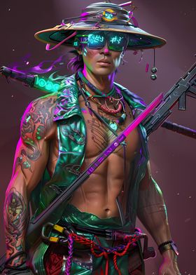 Cyberpunk Samurai