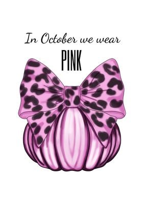 Pink Pumpkin with Bow