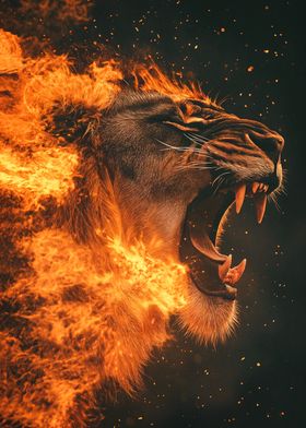 Fiery Lion Roar