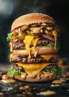 Triple Stack Burger