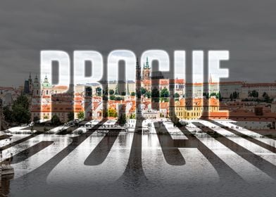 Prague Cityscape Typography