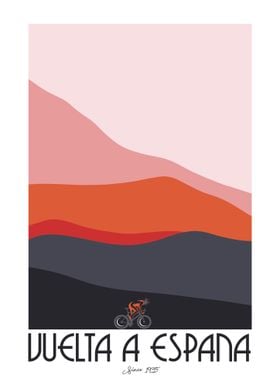 Vuelta a Espana Cycling Poster