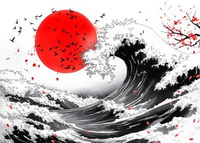 Japanese Wave Art Print