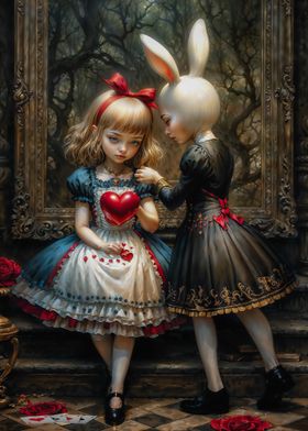 Alice and the White Rabbit