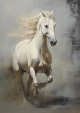 White Horse Running