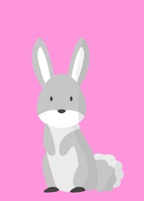 Cute Grey Bunny