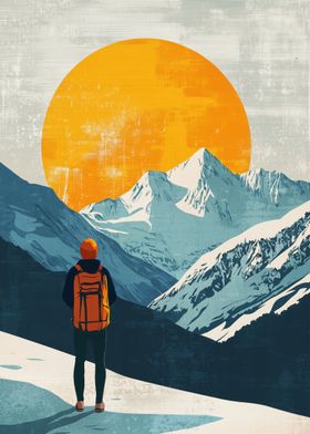 The Snowy Mountain Sunset Hike