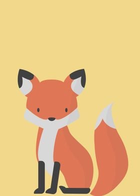 Cute Cartoon Fox