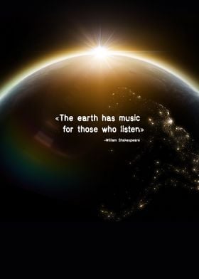 Earth Has Music Quote