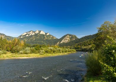 River and Mountain Landscape