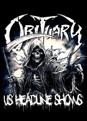 Obituary Metal Band Poster