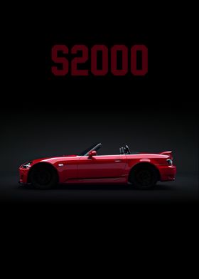 Honda S2000 Red Roadster