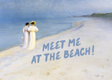 Meet me at the beach print