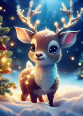 Cute Christmas Reindeer