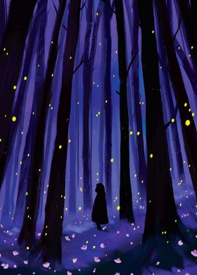 Enchanted Firefly Forest