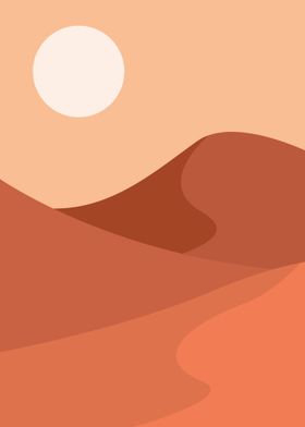 Desert Landscape Minimalist Art