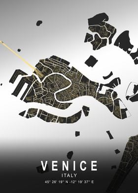 Venice Silver Map