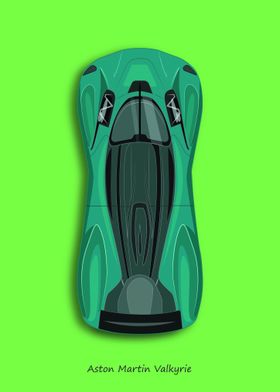 Aston Martin Valkyrie Top View