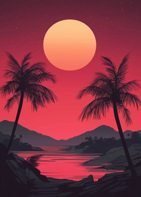 The Tropical Sunset Landscape Travel