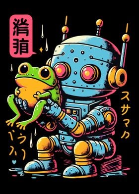 Robot and Frog Friends