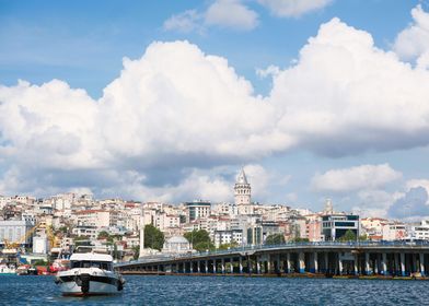 Istanbul Skyline with Galata Tower