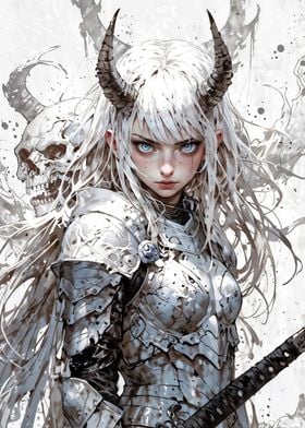 White-Haired Demon Warrior