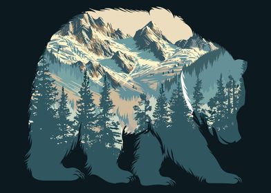 Bear Silhouette Mountain