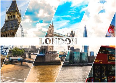 London Cityscape Collage