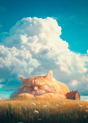 Giant Cat Napping