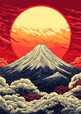 Mount Fuji Sunset