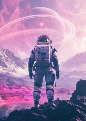 Astronaut on Alien Planet