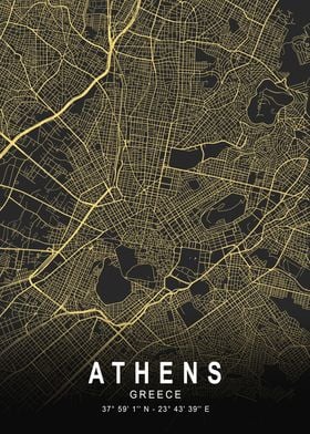 Athens Silver Map