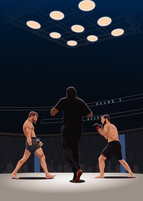 MMA UFC Fight Illustration