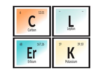 Clerk Periodic Table of Elements