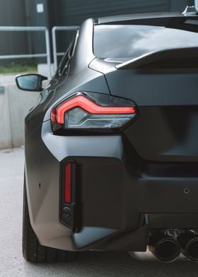 Black BMW M2 Rear View