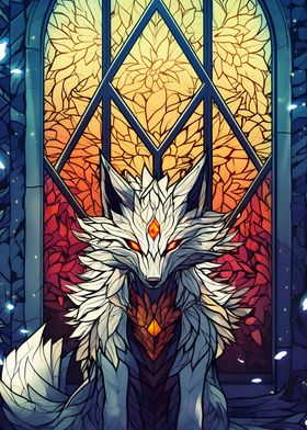 Stained Glass Fox