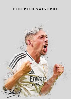 Federico Valverde Soccer Art