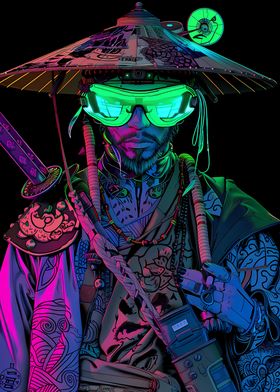 Cyberpunk Samurai