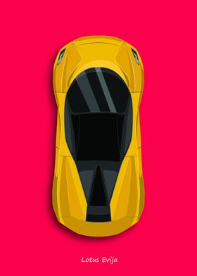 Lotus Evjila Car Illustration