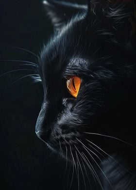 Black Cat Close-Up