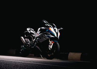 BMW Motorcycle Night Shot